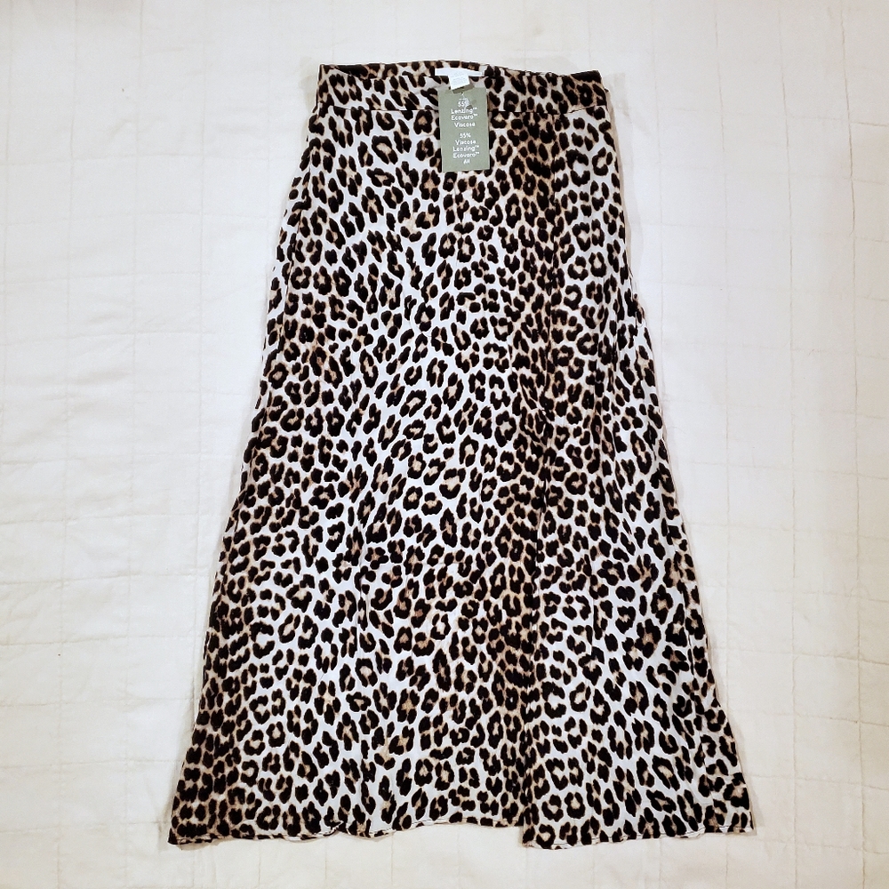 H&M Sold Out Leopard Skirt NWT Sz 4